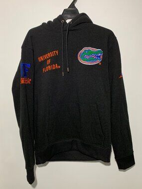 University of Florida Gators Hoodie Sweatshirt Black Embroidered Logo Men's L/XL